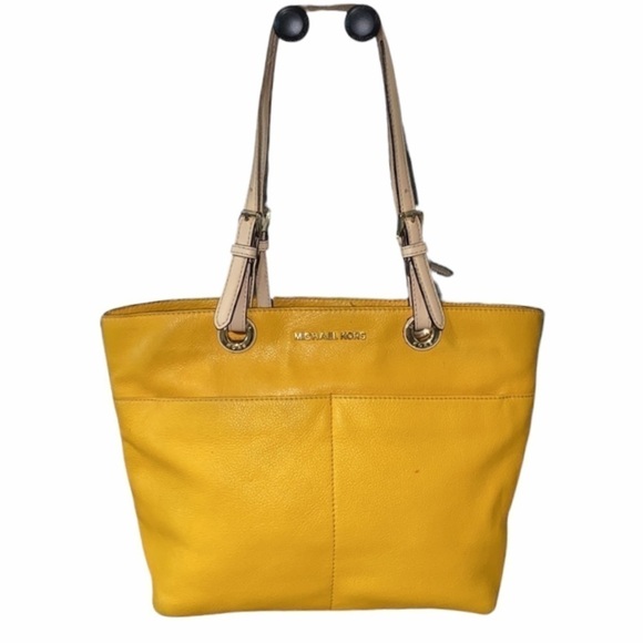 Michael Kors BEDFORD LEATHER ZIP POCKET TOTE - Picture 2 of 12